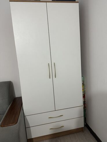 зеркало для ванной со шкафчиком: Шкаф для одежды, Прямой, ЛДСП