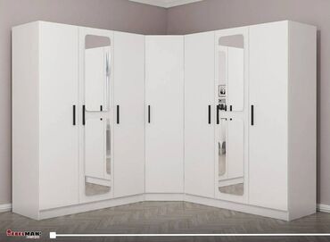 Sifarişlə dolablar: Künc dolab, Dəhliz üçün, Yataq otağı üçün, Şifonyer, Açılan, Korpuslu, 5 qapı — 7