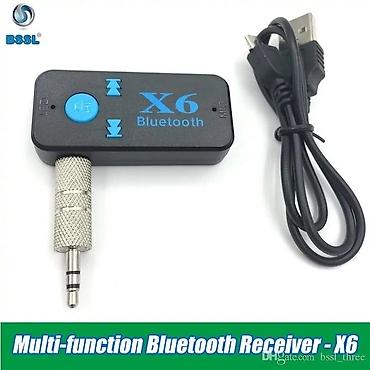 Avtoelektronika: BT - X6 Wireless, Bluetooth AUX adapteri telefonunuzu və ya AUX — 6