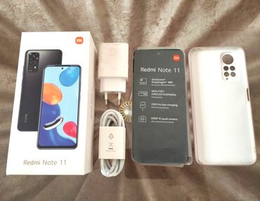 Xiaomi Redmi Note 11, 128 GB, rəng - Göy, 
 Zəmanət, Sensor, Barmaq izi