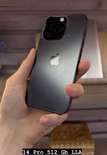 Apple iPhone: IPhone 14 Pro, Б/у, 512 ГБ, Черный, Коробка, 89 %