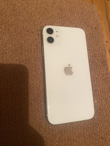 i̇kinci el telefonlar: IPhone 11, 128 GB, Ağ, Barmaq izi, Simsiz şarj, Face ID