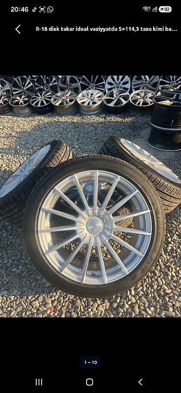 carolla disk: BMW üçün R18 alpina disk təkəri əla vəziyyətdə barterdə var — 1