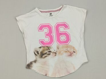 Футболка, H&M Kids, 8 р., 122-128 см, стан - Хороший