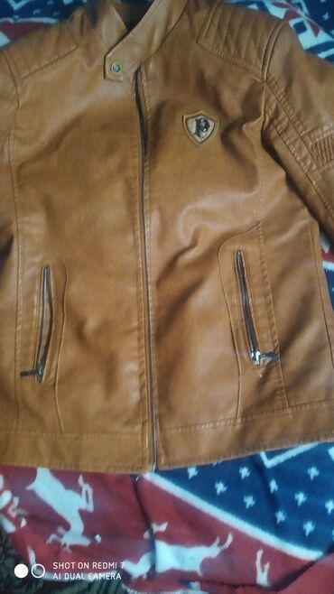 утепленные кожаные куртки: Куртка XL (EU 42), цвет - Коричневый