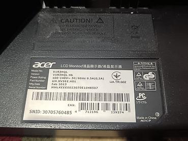 Мониторы: Монитор, Acer, Б/у, LCD, 18" - 19" — 3