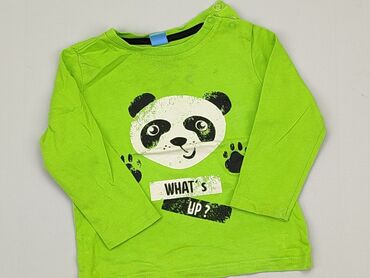 zielona koszula dla chłopca: Bluzka, 9-12 m, 74-80 cm, stan - Dobry