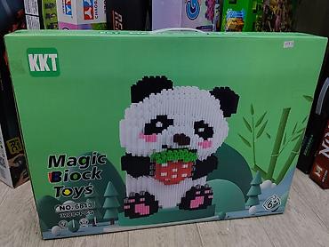 hello kitty: Конструктор KKT Magic Block Toys, модель №6813 — 3D-панда из — 1