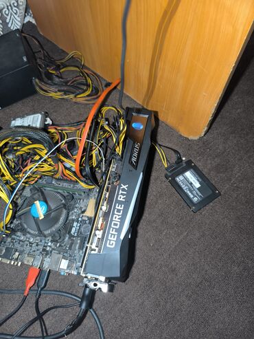 компьютеры манитор: Видео карта, Колдонулган, Gigabyte, GeForce RTX, 8 ГБ, ПК үчүн