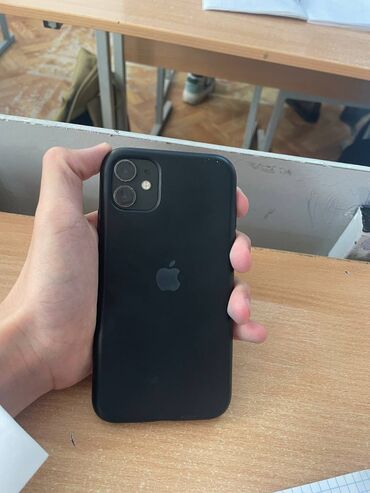 экран на айфон x: IPhone 11, Колдонулган, 64 ГБ, Jet Black, Коргоочу айнек, Каптама, 73 %