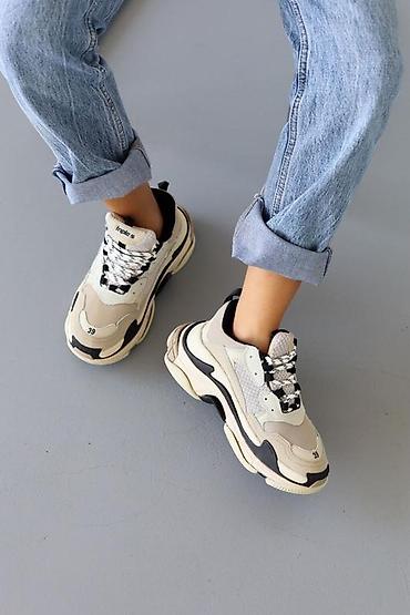 кросовки: Balenciaga, Размер: 37, цвет - Бежевый, Новый — 1
