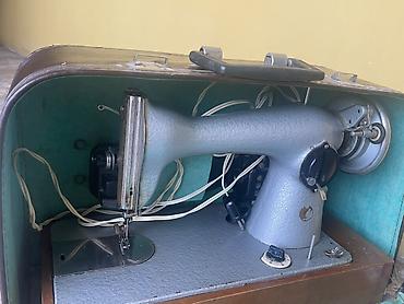 qədim tikiş maşınları: Elektrik tikiş maşını – daşıma çamadanı ilə - Köhnə tip elektrik — 3
