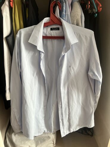 zerli koynekler: Мужская рубашка, Pierre Cardin, XL (EU 42), цвет - Голубой