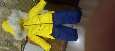детская курточка: Зимняя двойка, курточка и штанишки. Очень тёплые на девочку 92 см-от