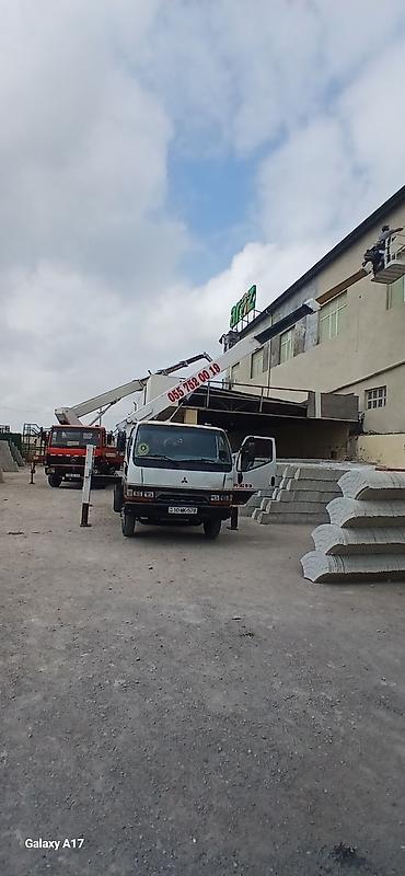 kamera video: Avtokran səbətli yüksəldici kirayəsi – Mitsubishi şassi üzərində — 7