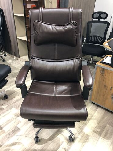 Ofis və oyun kresloları: Yeni, Təkərli, Qolları tənzimlənmir, Dəri — 2