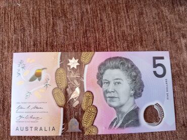 Kolleksiya qaşıqları: Avstraliya 5 dollar banknotu Xüsusiyyətlər: - Rəsmi “AUSTRALIA”