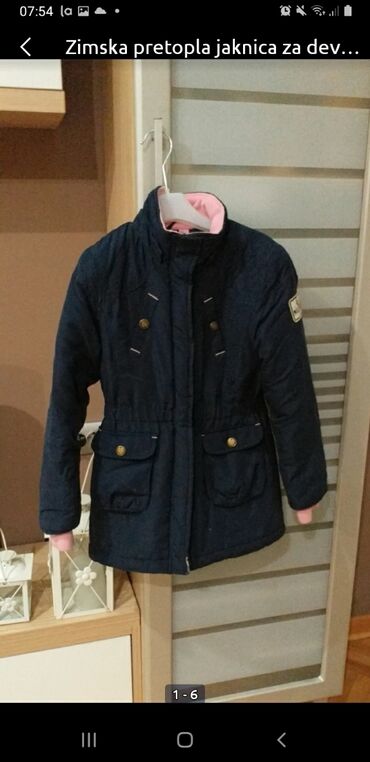 bordo kožna jakna: AKCIJA Zimska pretopla jakna za uzrast 7-8