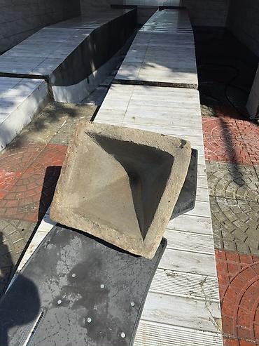 dossil gel nə üçündür: Beton tökmə qəlibi – konus/piramida tipli - Material: beton (kütləvi — 2