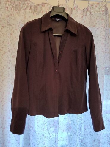 Košulje, bluze i tunike: M (EU 38), Jednobojni, bоја - Braon