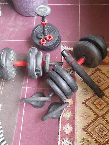 Tənzimlənən qantel və push-up tutacaqları dəsti - Komplekt: 2 ədəd
