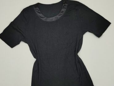 czarne bluzki krótki rękaw obcisła: Блуза жіноча, 2XS, стан - Хороший