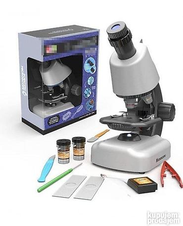 Sve za decu: Mikroskop za Decu sa Sočiva u Boji Sivi 🔬✨ Mikroskop sa priborom za — 1
