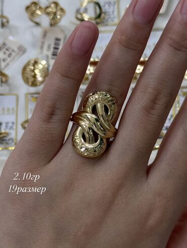 Кольца: Золотые кольца, разные модели. 1) Массивное многополосное кольцо с — 26