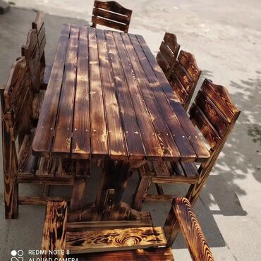 Новый, Угловой стол, 8 стульев, Нераскладной, Со стульями, Дерево, Азербайджан