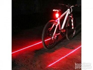 Sport i hobi: Led laser svetlo za biciklu 499 dinara Led zadnje svetlo sa laserom