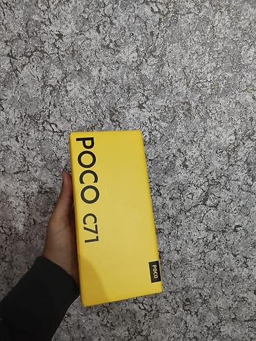 Poco C71, 64 GB, rəng - Mavi, Zəmanət, Sensor, Barmaq izi