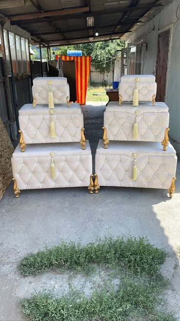 Сундуки: Сундук, Новый, Для приданого невесты, Другой тип, Бесплатная доставка, цвет - Бежевый — 8