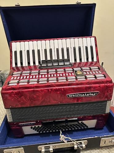 Аккордеоны: Продаю Генманский Аккордеон Вельтмейстер серино Кызыл кара тустору бар — 3