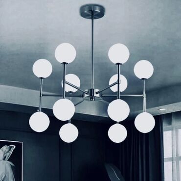 Bağ işıqları: Çılçıraq, 10 və daha çox lampa, Metal