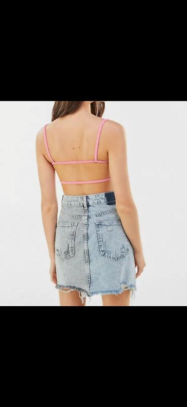 dəsti: Bershka iki rəngli cins dəst color-block və y2k üslubunda dəst, hər — 5