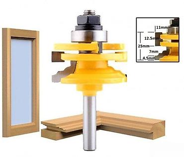 monofazni motor za cirkular: PROFILNO GLODALO VOLFRAM KARBID PRIHVAT 8MM | Profilno glodalo — 1