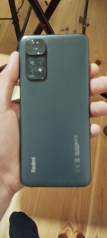 telefon xiomi: Xiaomi Redmi Note 11S, 128 GB, rəng - Boz, 
 İki sim kartlı, Face ID, Barmaq izi