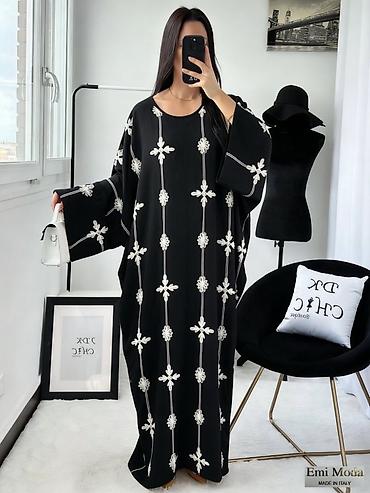 Haljine: 💫Kaftan maxi haljina – Made in Italy - Kroj: širok, lepršav kaftan — 3