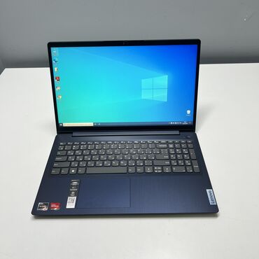 Ноутбук, Lenovo, 8 ГБ ОЗУ, AMD Ryzen 5, 15.6 ", Б/у, Для работы, учебы, память SSD