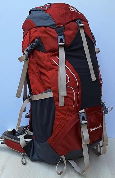 Sportske torbe i rančevi: Planinarski ranac Adventure 65L – crveno/crni - Zapremina: 65 litara — 2