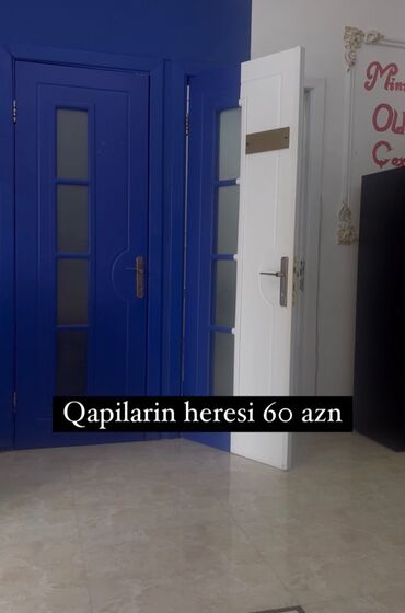 işlenmiş otaq qapilari: Qapılar 4 eded renglı 3 eded ag rengde