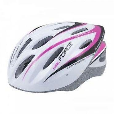 peda: KACIGA FORCE HAL BELO-CRNO-PINK, S/M | 19 rupa, sadrži beli i — 5