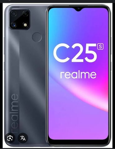 где можно продать бу телефон: Realme C25, Б/у, 64 ГБ, цвет - Серый, 2 SIM