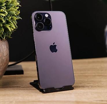 ps5 pro бишкек: IPhone 14 Pro Max, Колдонулган, 128 ГБ, Deep Purple, 80 % — 1