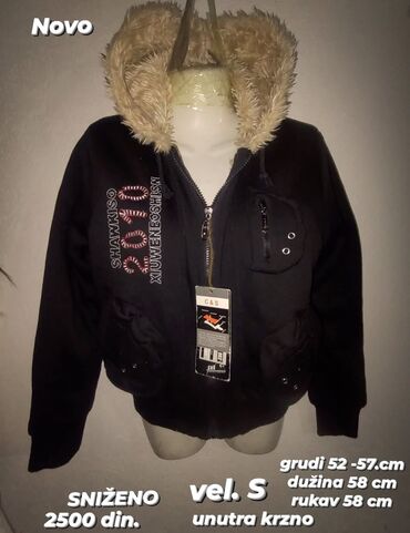 zenski kaputi novi sad: 9Fashion Woman, S (EU 36), Single-colored, Fur