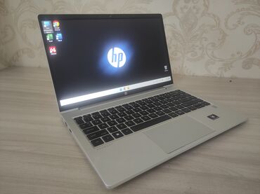компьютер офисный: Ноутбук, HP, 16 ГБ ОЗУ, AMD Ryzen 5, 14 ", Б/у, Для несложных задач, память SSD