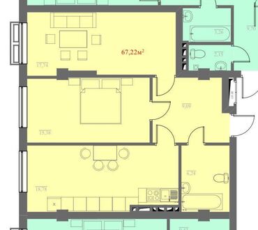 куплю квартиру кут: 2 комнаты, 66 м², Элитка, 5 этаж, ПСО (под самоотделку)
