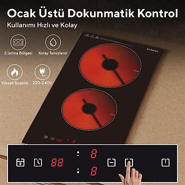 Elektrik sobaları: №: 1463 Məhsulun adı: Quraşdırılan bişirmə səthi Kumtel HV3-02 Brend — 6