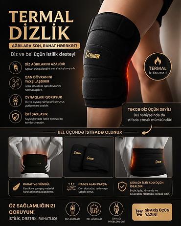 Ортезы: Termal dizlik – diz və bel üçün istilik və dəstək Məhsulun — 2