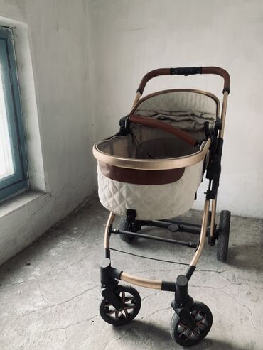 Коляски: Коляска, цвет - Коричневый, Б/у — 3